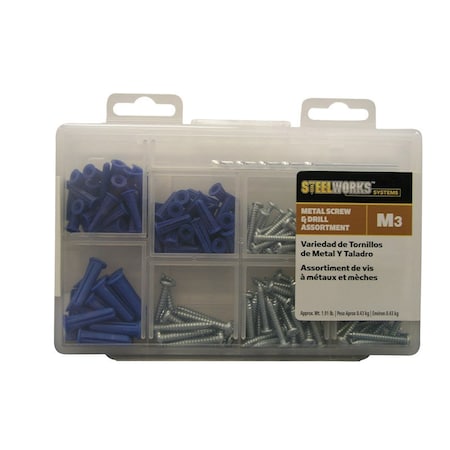 Hillman HILLMAN Assorted in. D X Assorted in. L Plastic/Stainless Steel Pan Head Anchor Kit 213 pk 130252